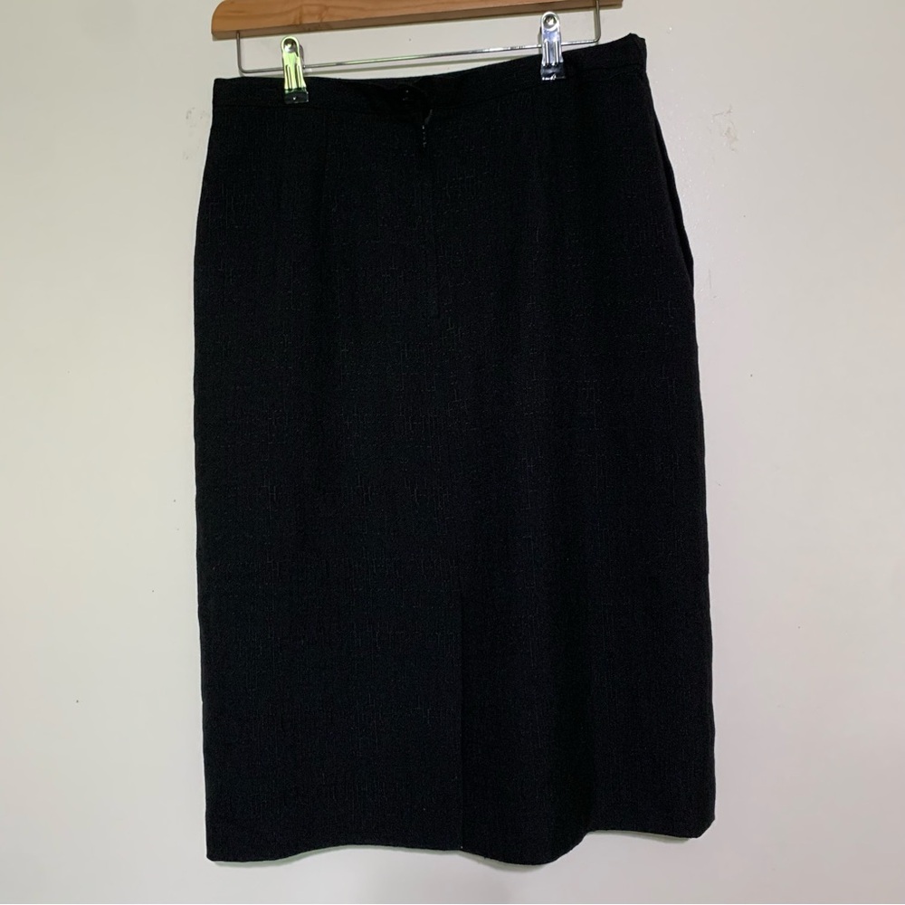 Classic Black Pencil Skirt by Sasson Size 12